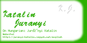 katalin juranyi business card